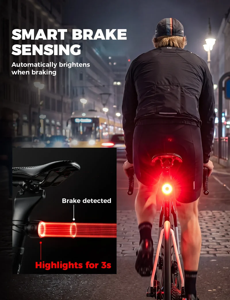 ROAD TO SKY Bike Tail Light with GPS Tracker