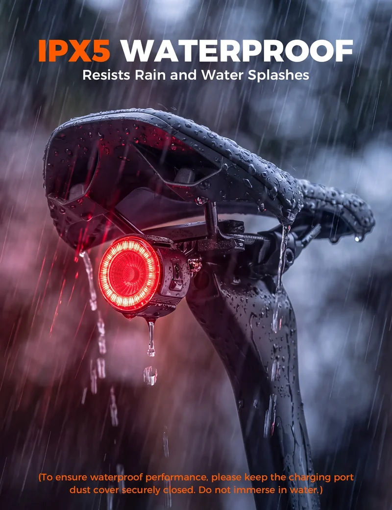ROAD TO SKY Bike Tail Light with GPS Tracker
