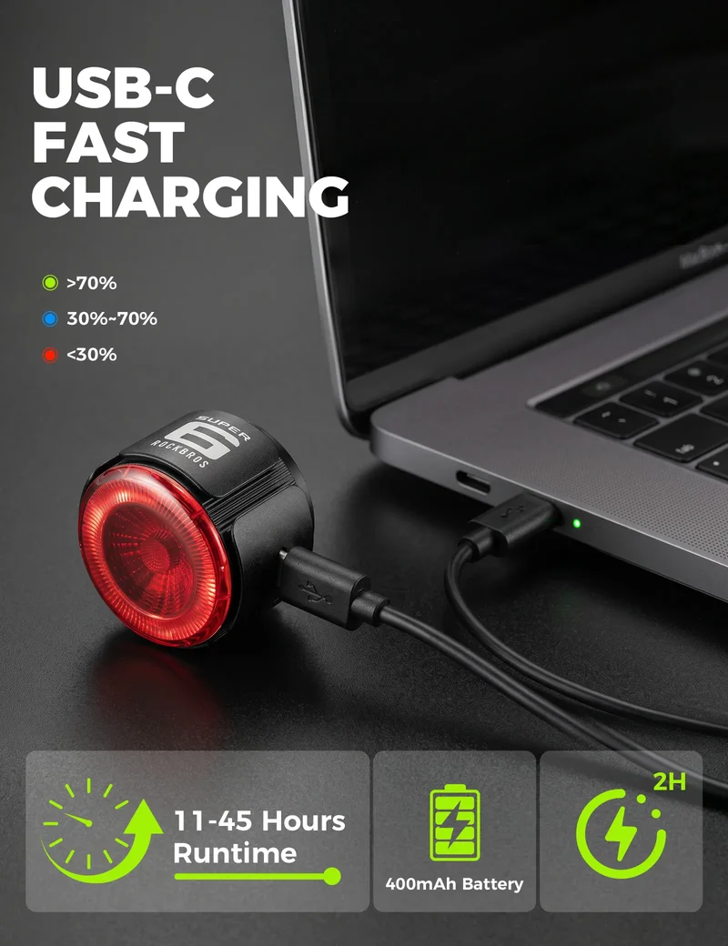 ROAD TO SKY Bike Tail Light with GPS Tracker