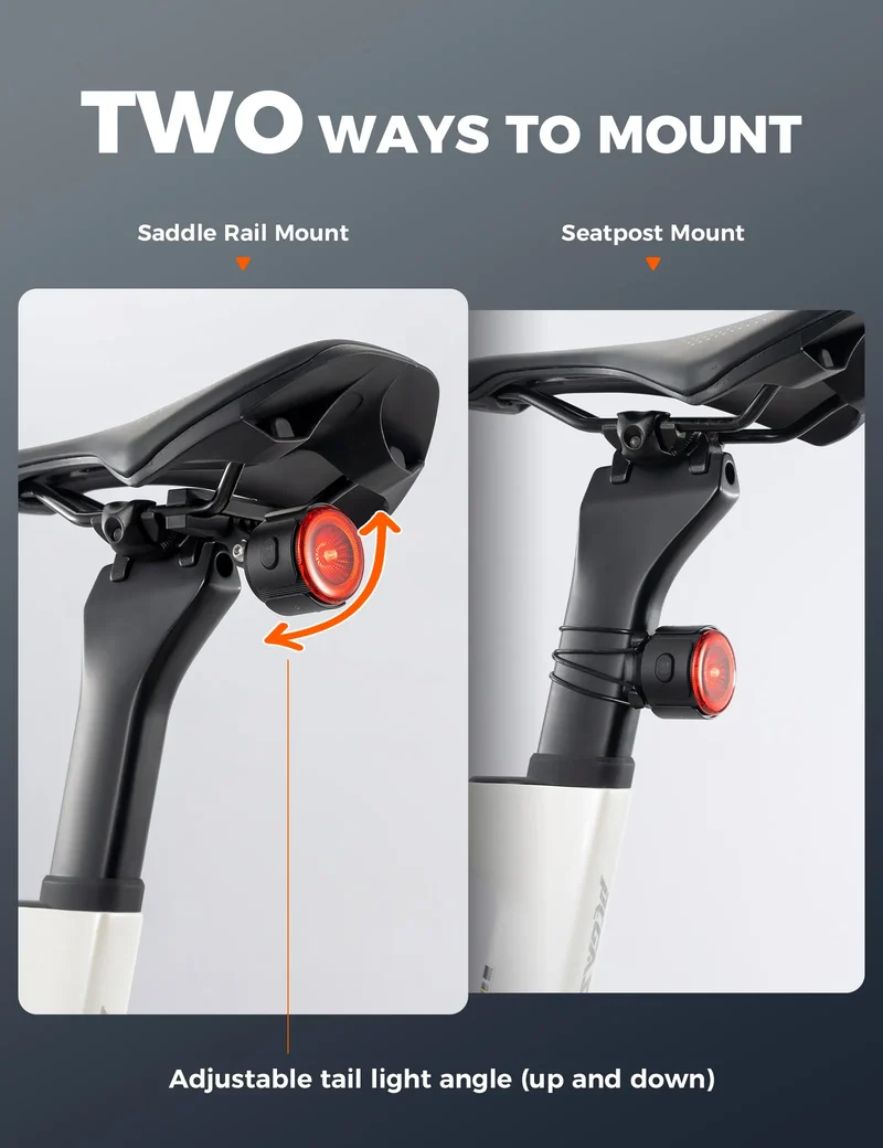 ROAD TO SKY Bike Tail Light with GPS Tracker