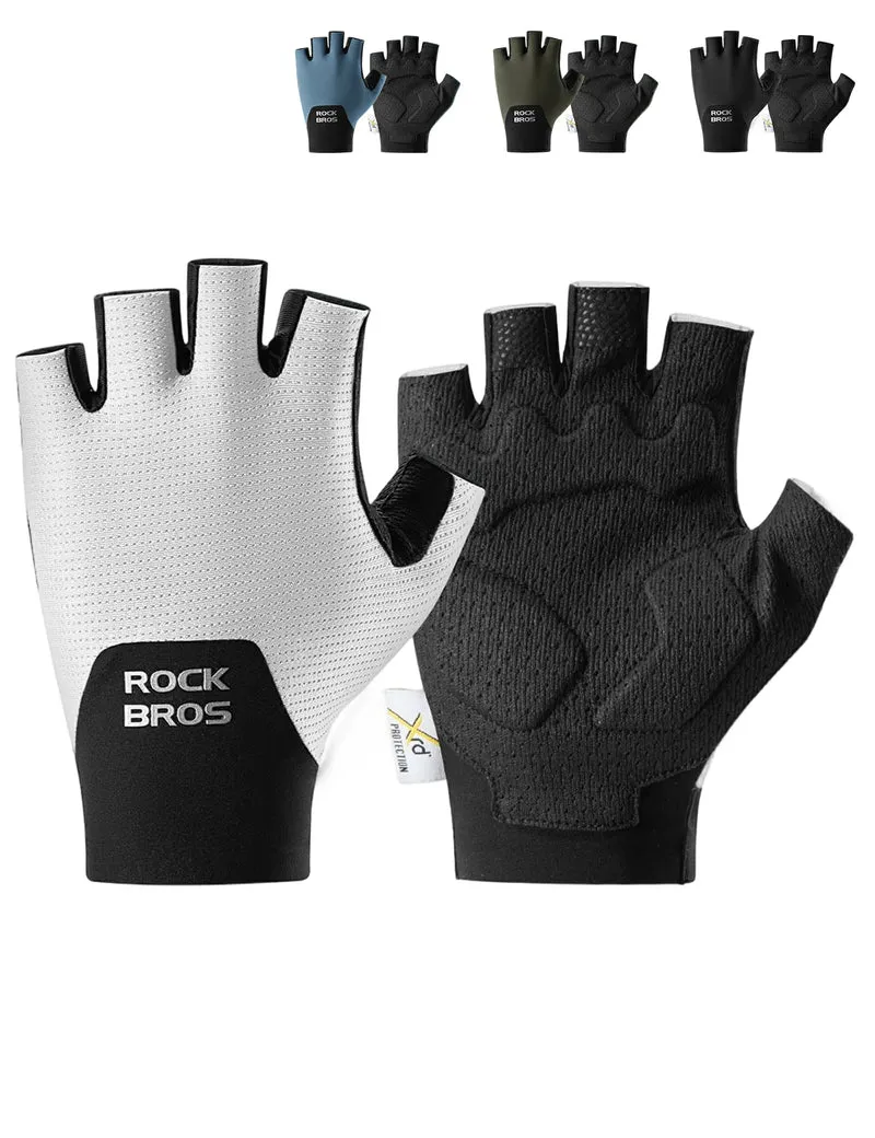 Halbfinger Fahrradhandschuhe mit PORON XRD Polster