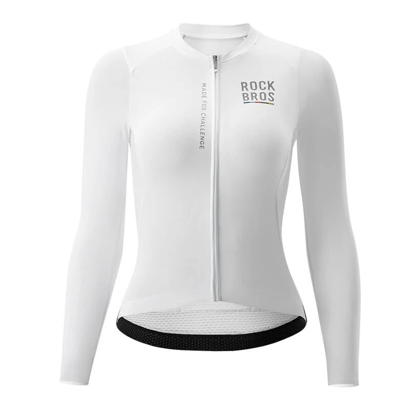 ROAD TO SKY Damen Langarm-Radtrikot Fahrrad Jersey fir MTB & Rennrad