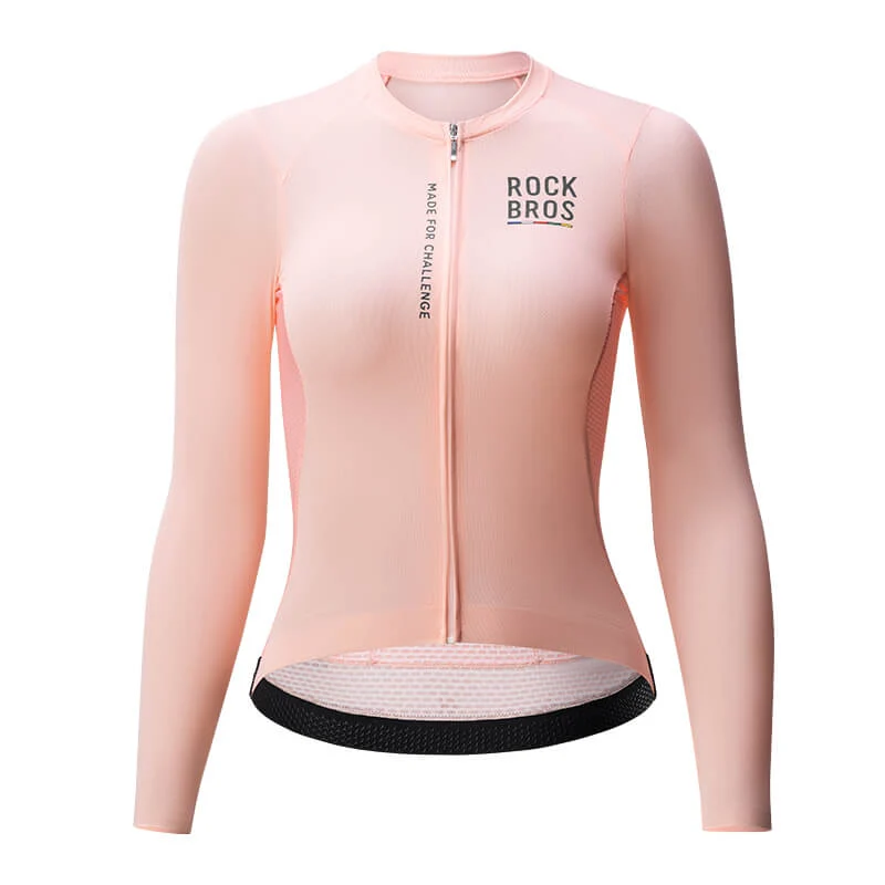 ROAD TO SKY Damen Langarm-Radtrikot Fahrrad Jersey fir MTB & Rennrad