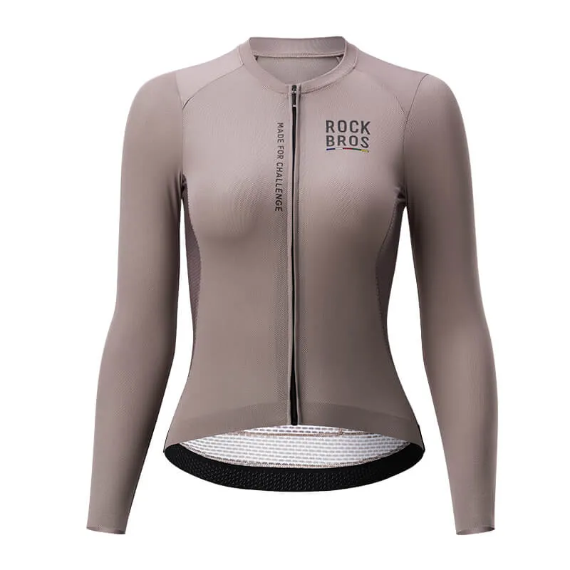 ROAD TO SKY Damen Langarm-Radtrikot Fahrrad Jersey fir MTB & Rennrad
