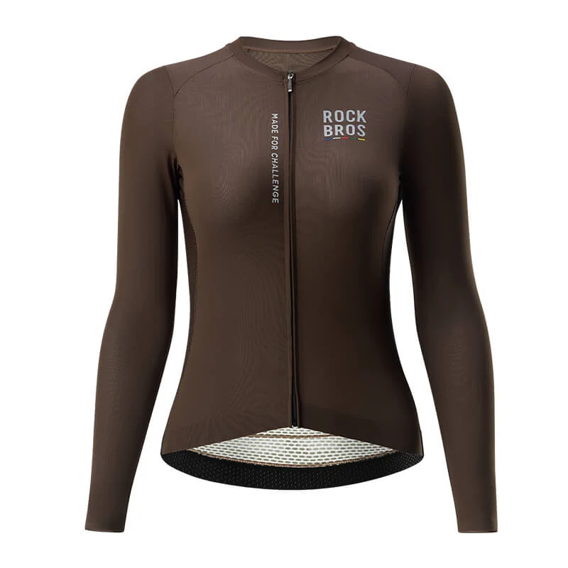 ROAD TO SKY Damen Langarm-Radtrikot Fahrrad Jersey fir MTB & Rennrad