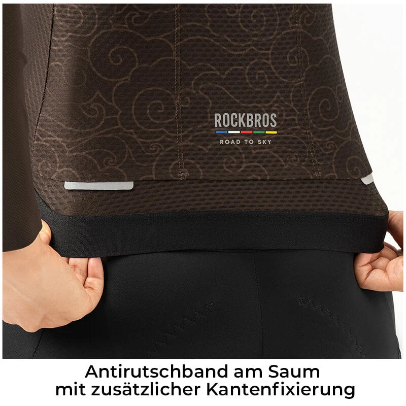 ROAD TO SKY Damen Langarm-Radtrikot Fahrrad Jersey fir MTB & Rennrad