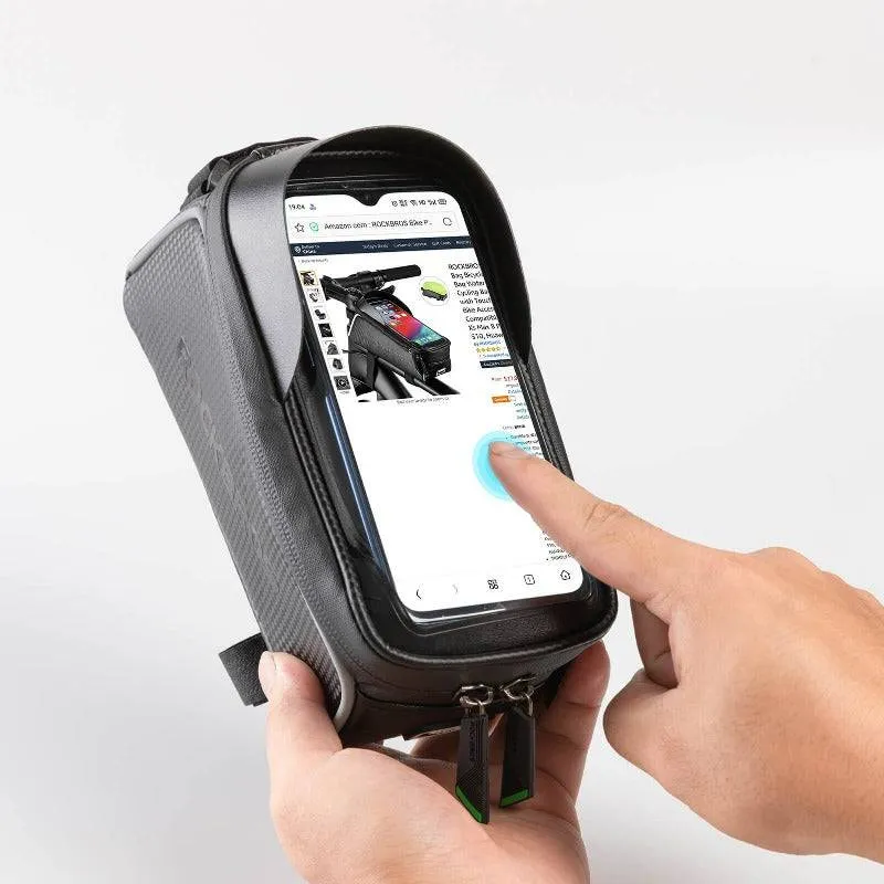ROCKBROS wasserdicht Oberrohrtasche 1,5L für Handys unter 6,5 Zoll
