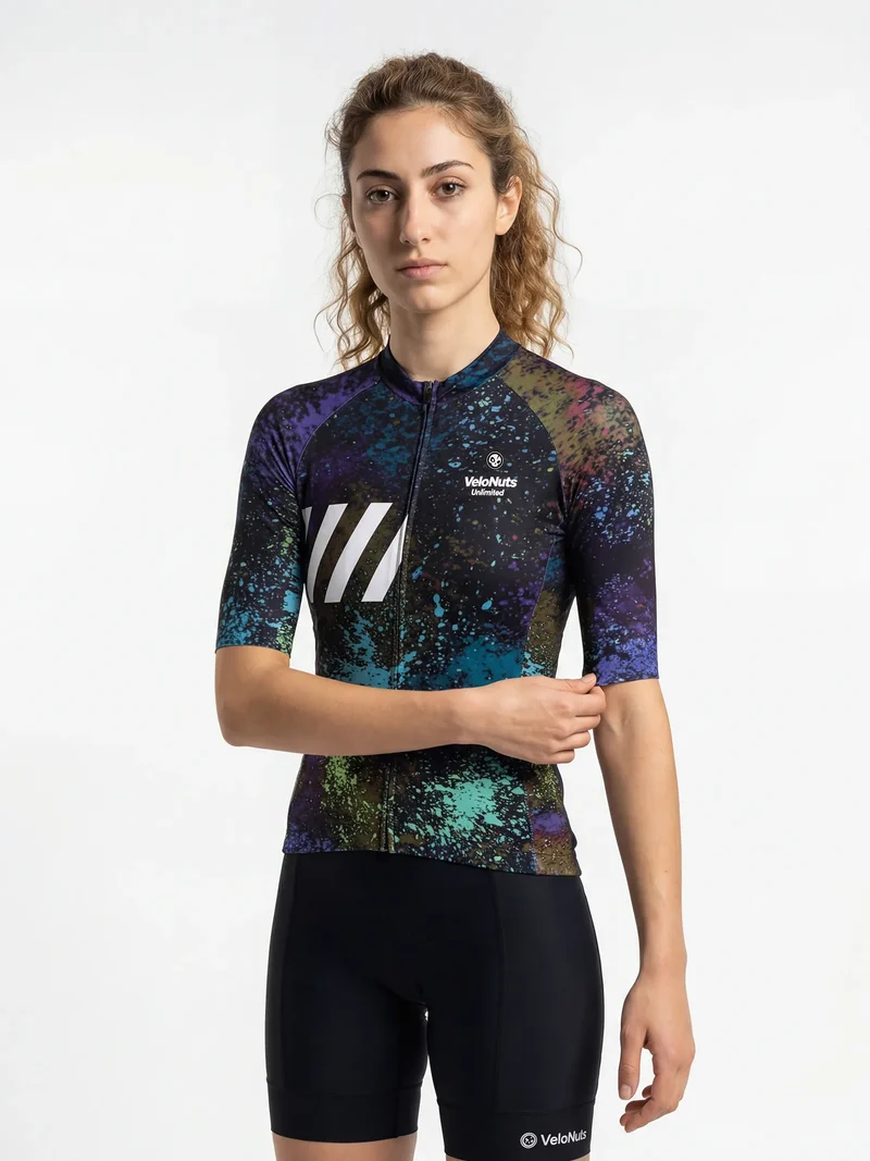 Women's Cycling Jersey Ink Burst