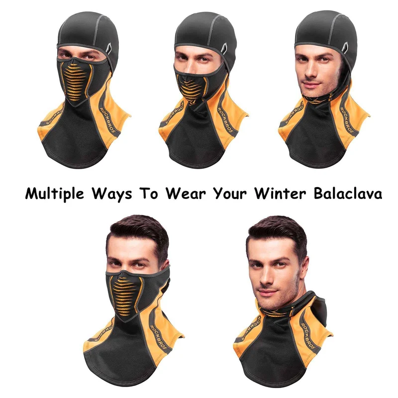 ROCKBROS 발라클라바 겨울 열전달 Fahrrad Vollgesichtsmaske Sturmmaske