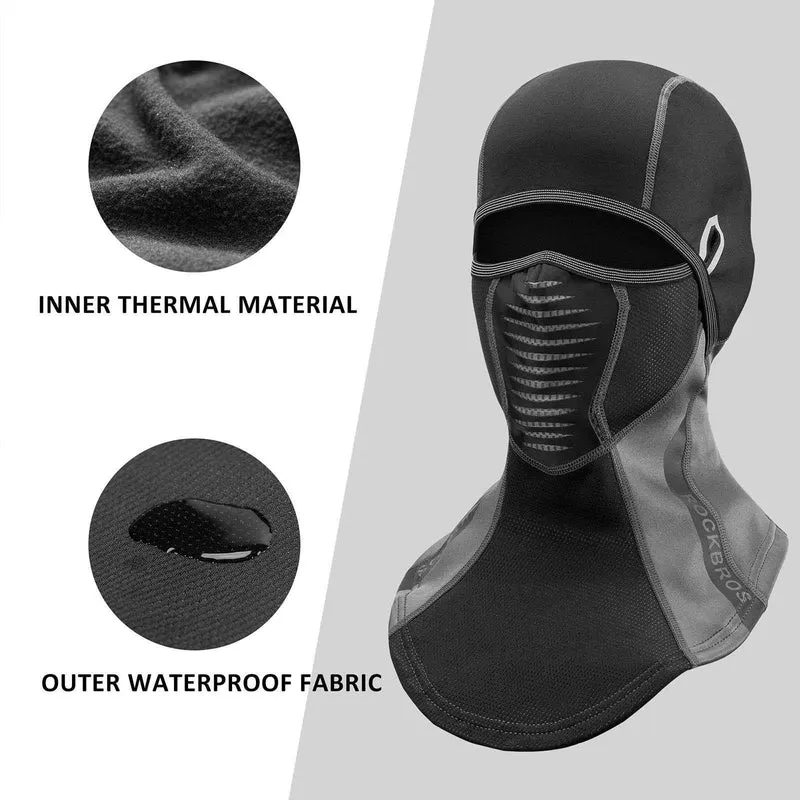 ROCKBROS 발라클라바 겨울 열전달 Fahrrad Vollgesichtsmaske Sturmmaske