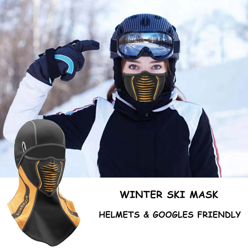 ROCKBROS 발라클라바 겨울 열전달 Fahrrad Vollgesichtsmaske Sturmmaske