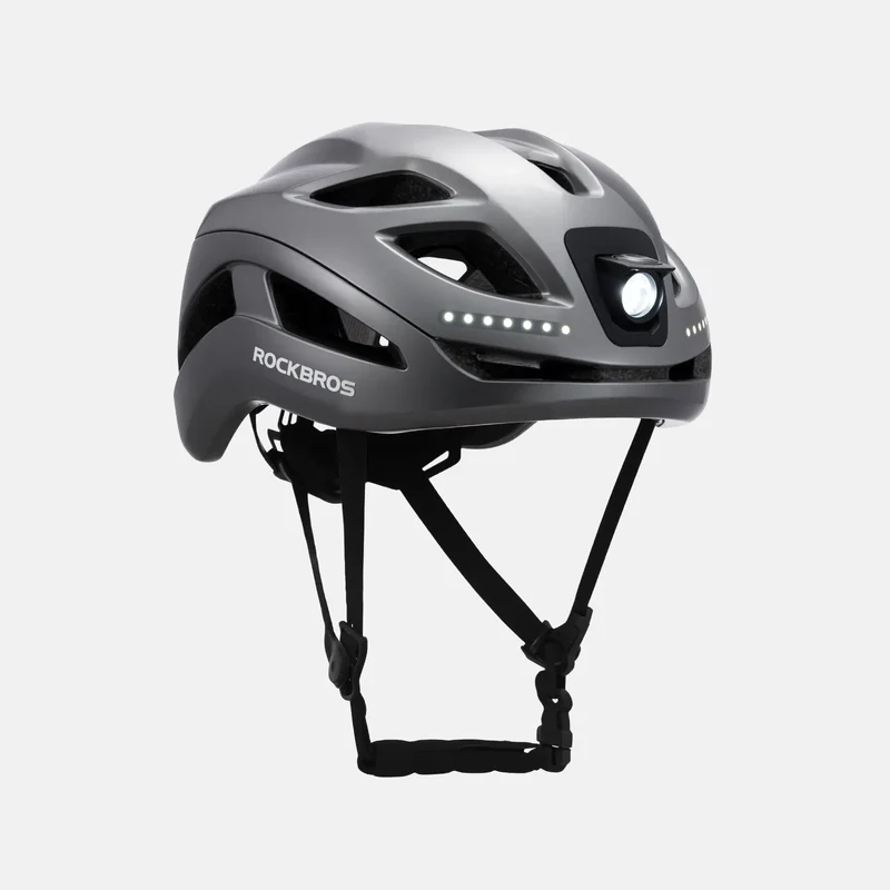 Bike Helmet with LED Front and Rear Light