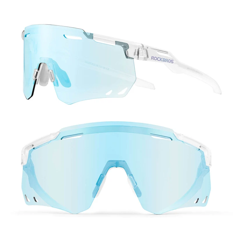 ROCKBROS Ultraleicht Fahrradbrille Selbstönende Sonnenbrille mit UV400-Schutz
