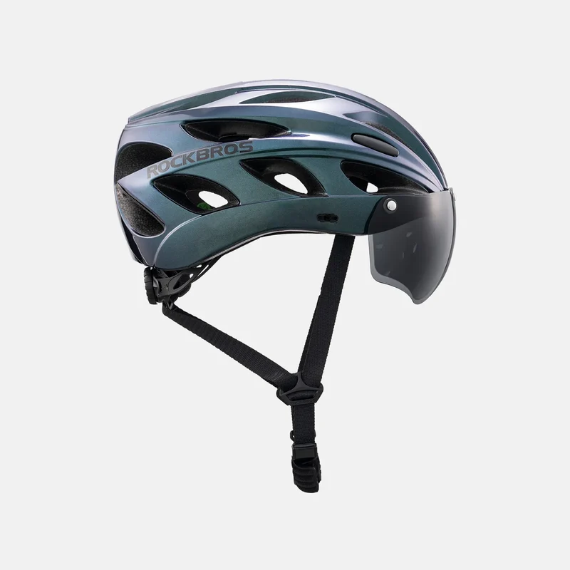 Pottier Bike Helmet with Visor and Goggles