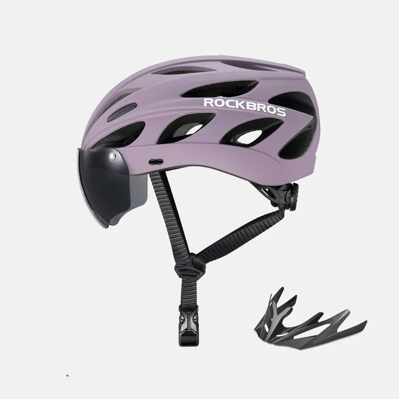 Pottier Bike Helmet with Visor and Goggles