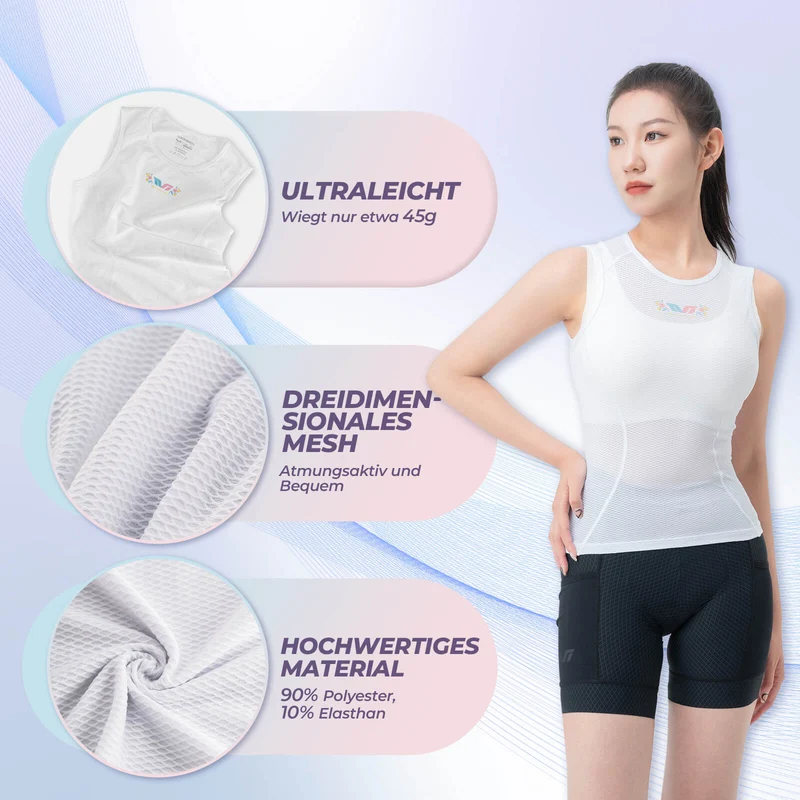 ROCKBROS TVI Radtrikot èrmellos Sommer Unterhemd Fahrradtrikot Atmungsaktiv