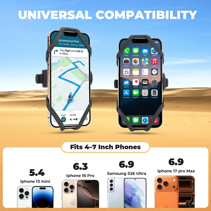 Silicone Bike Phone Mount