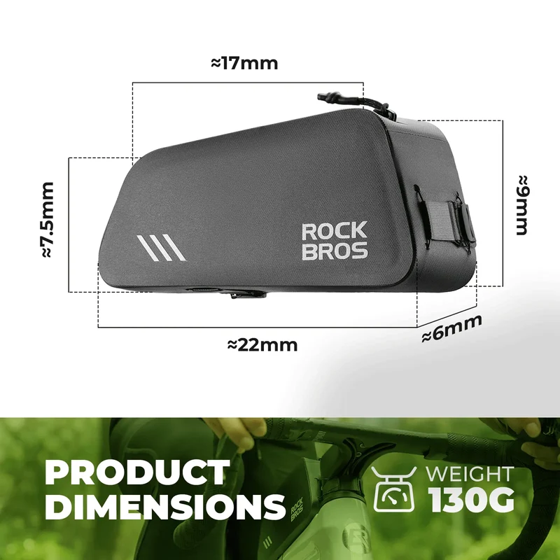 AS-172 Full Waterproof Bike Top Tube Bag