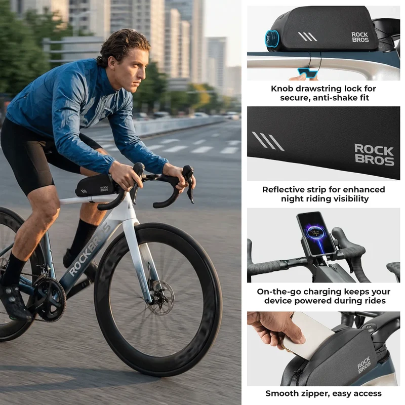 AS-172 Full Waterproof Bike Top Tube Bag
