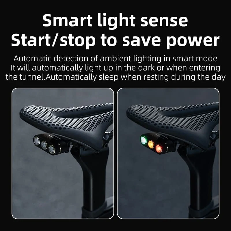 3-Color Brake Sensing Bike Tail Light