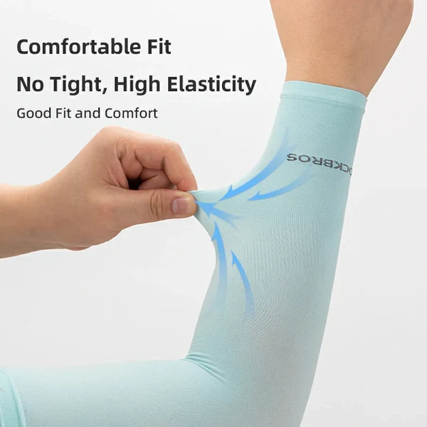 Ice Silk Cooling Arm Sleeves with UV Protection
