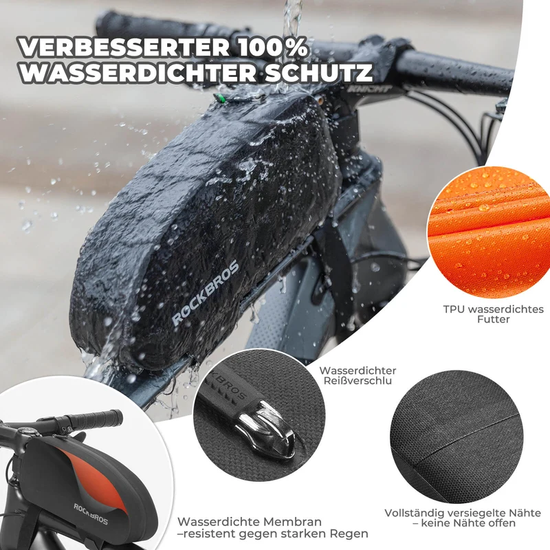 Rennrad MTB를 위한 Oberrohrtasche 100% Wasserdicht