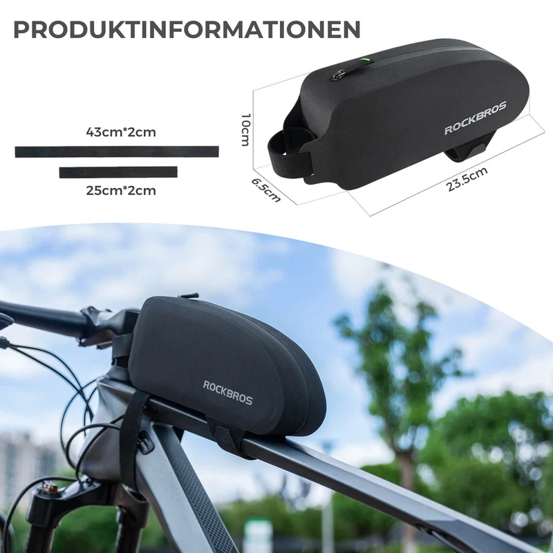 Rennrad MTB를 위한 Oberrohrtasche 100% Wasserdicht