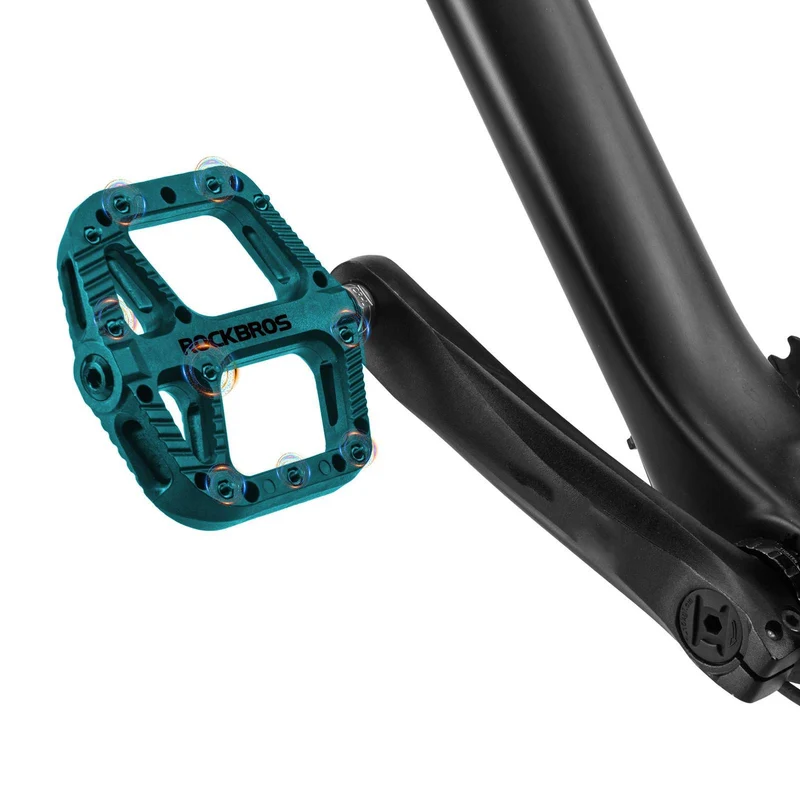 ROCKBROS Fahrradpedale Nylon Flat Pedale 9/16 Zoll mit 3 Lager