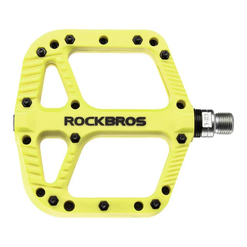 ROCKBROS Fahrradpedale Nylon Flat Pedale 9/16 Zoll mit 3 Lager