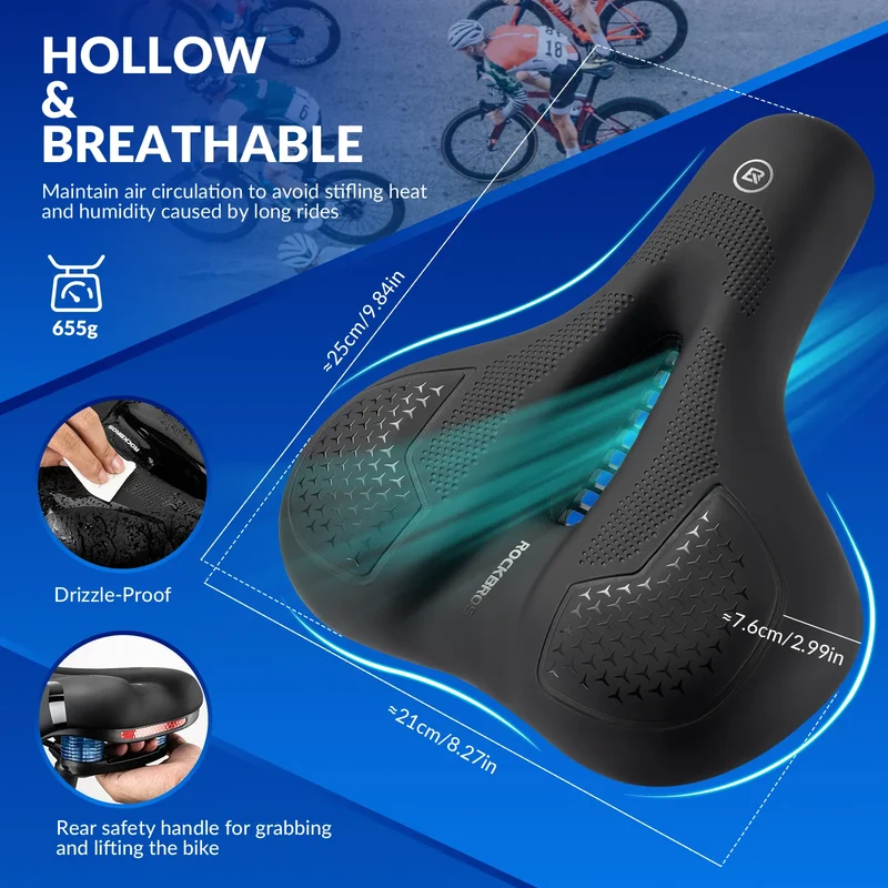 Silicone-Filled Comfort Bike Saddle