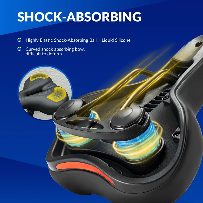Silicone-Filled Comfort Bike Saddle