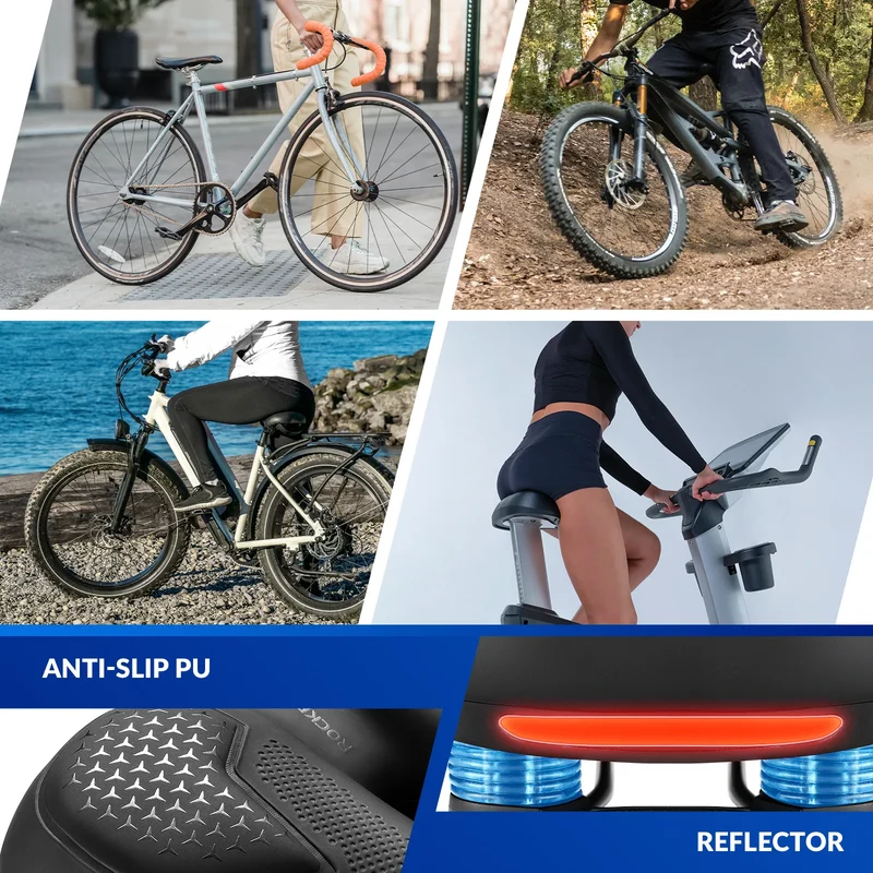 Silicone-Filled Comfort Bike Saddle