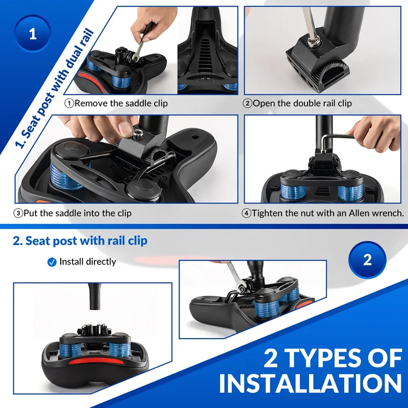 Silicone-Filled Comfort Bike Saddle
