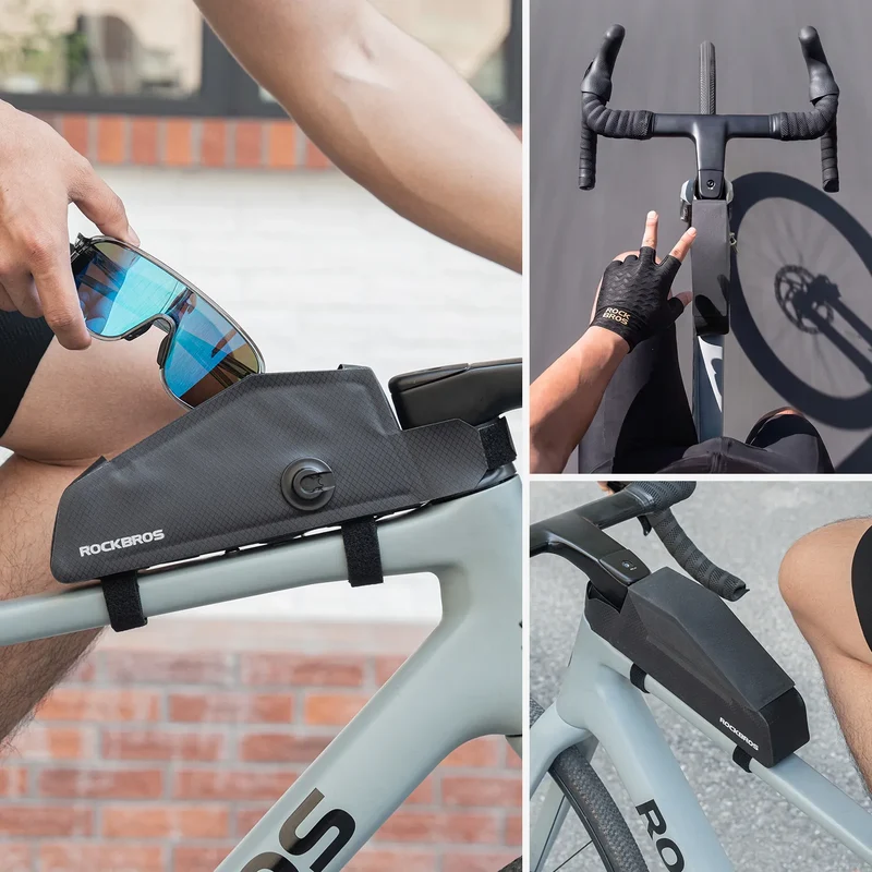Fully Waterproof Magnetic Bike Top Tube Bag Slim Design