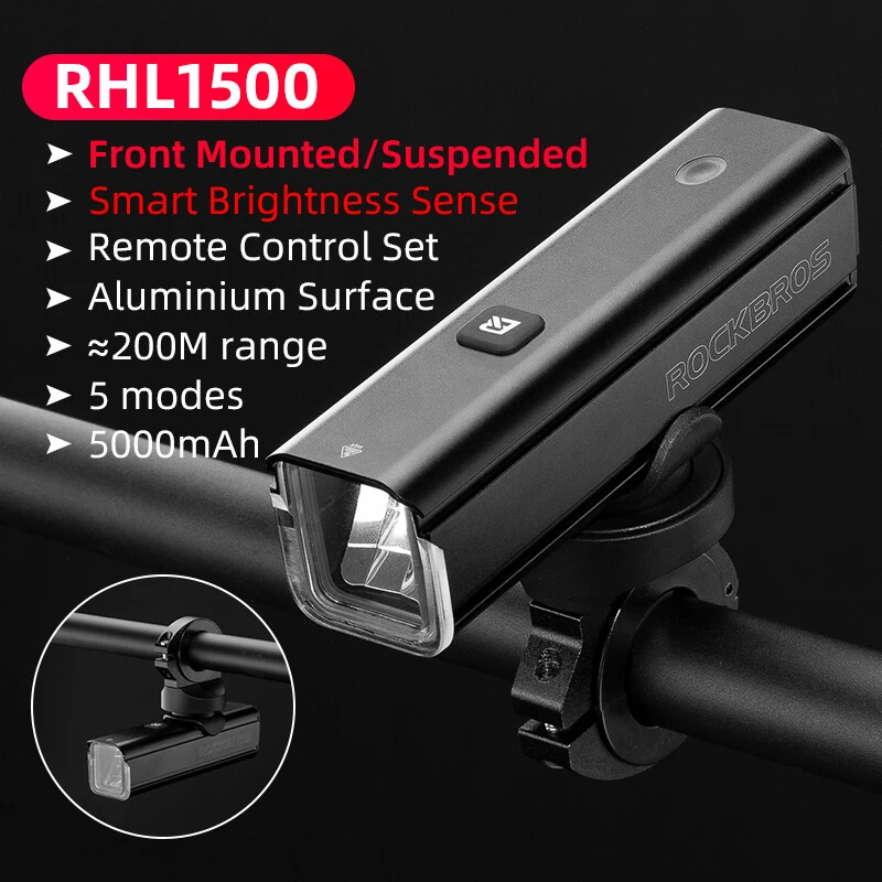 RHL1500 Bike Front Light with Intelligent Temperature Control