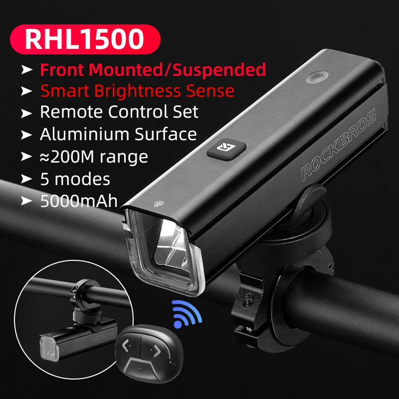 RHL1500 Bike Front Light with Intelligent Temperature Control