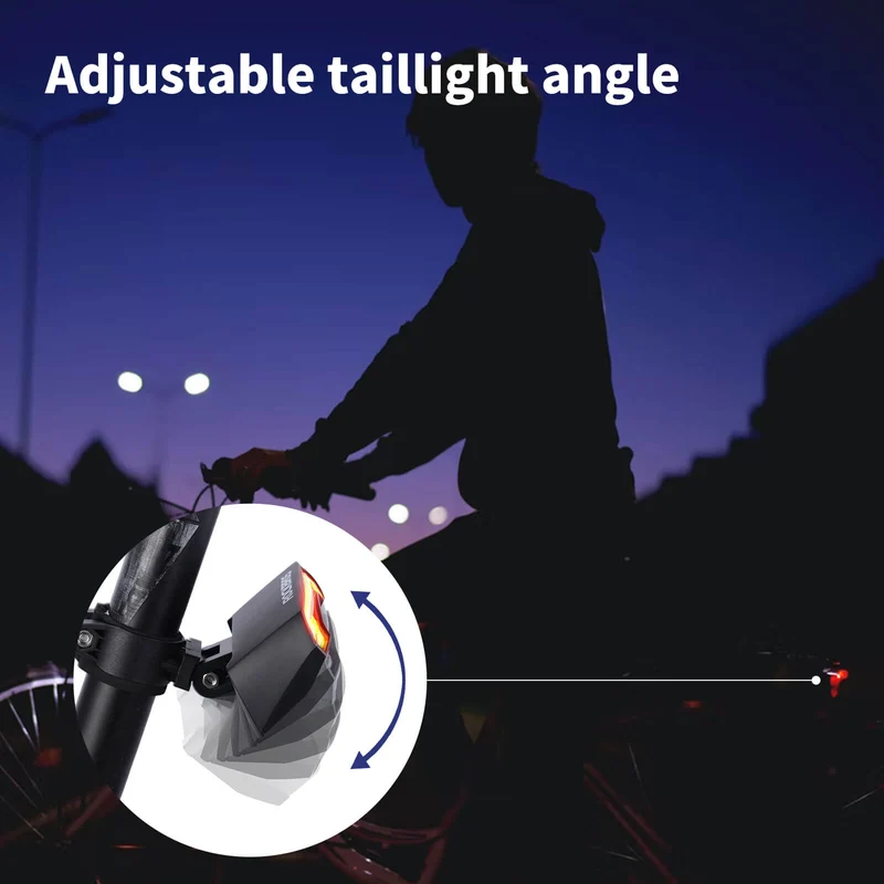 RHL1500 Bike Front Light + Laser Turn Signal Tail Light Set