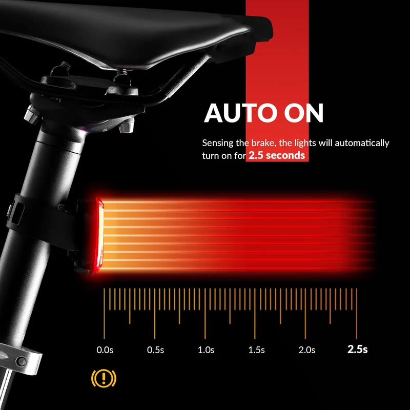 LT-RR100 Smart Brake-Sensing Bike Tail Light