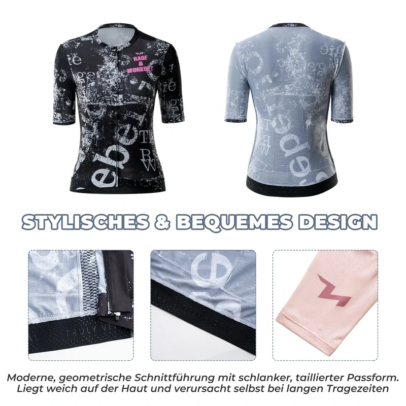 TVI Damen Radtrikot Kurzarm mit 3 Taschen