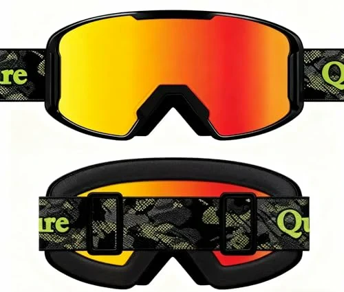 Qunature Skibrille Anti-Nebel Schneebrille Ski Brille