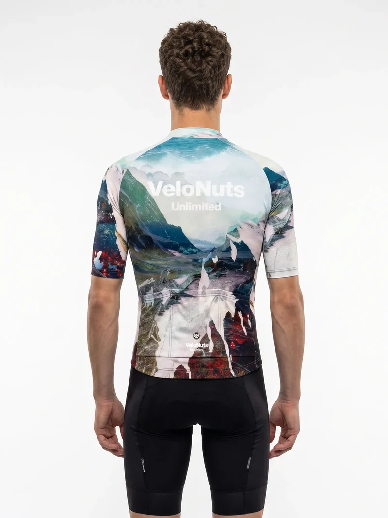 Men's Cycling Jersey Terrain Blocks