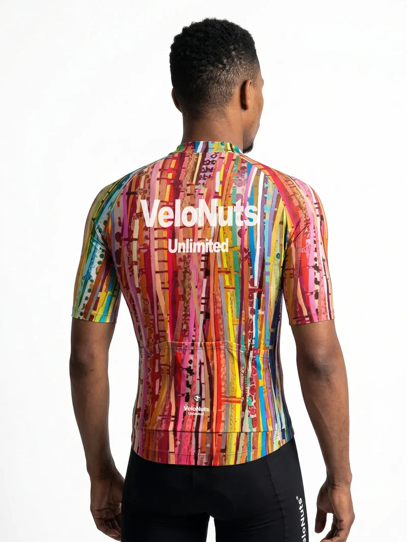 Men's Cycling Jersey Terrain Blocks