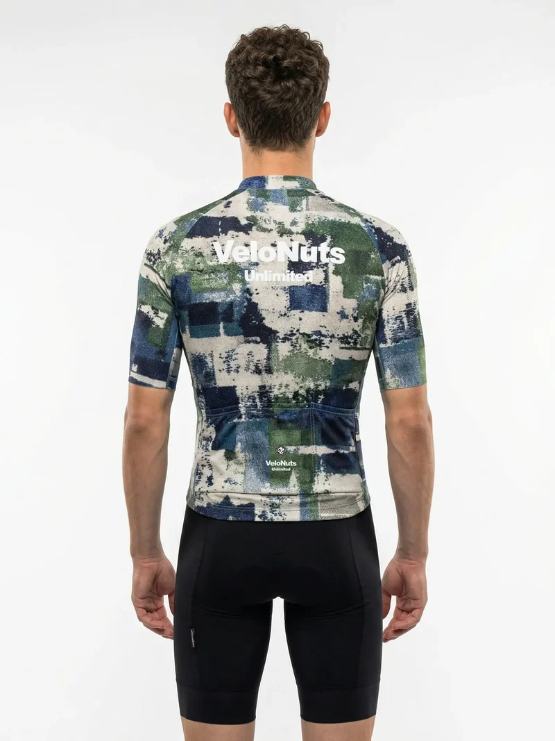 Men's Cycling Jersey Terrain Blocks