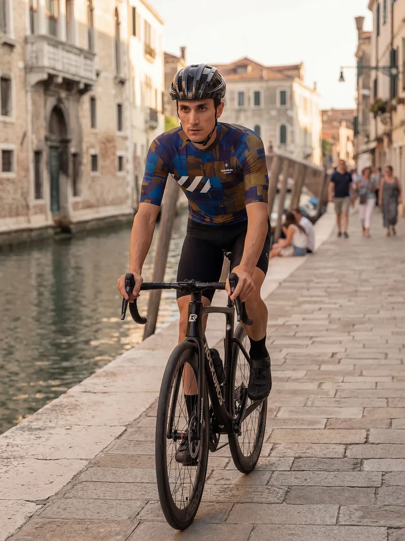 Men's Cycling Jersey Terrain Blocks