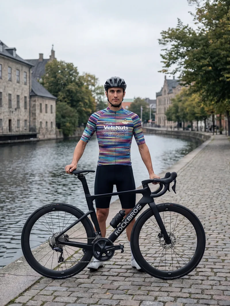 Men's Cycling Jersey Retro Signal