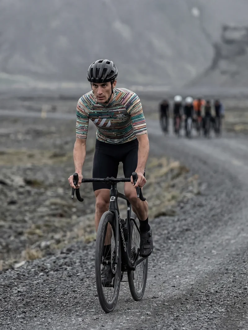 Men's Cycling Jersey Retro Signal
