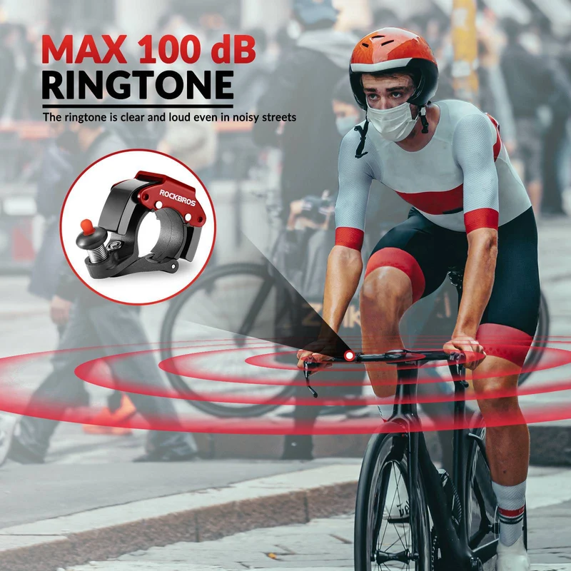 ROCKBROS Fahrradklingel Glocke 100dB Laut Innovativ 미니 Fahrrad Klingel