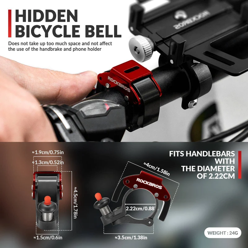 ROCKBROS Fahrradklingel Glocke 100dB Laut Innovativ 미니 Fahrrad Klingel