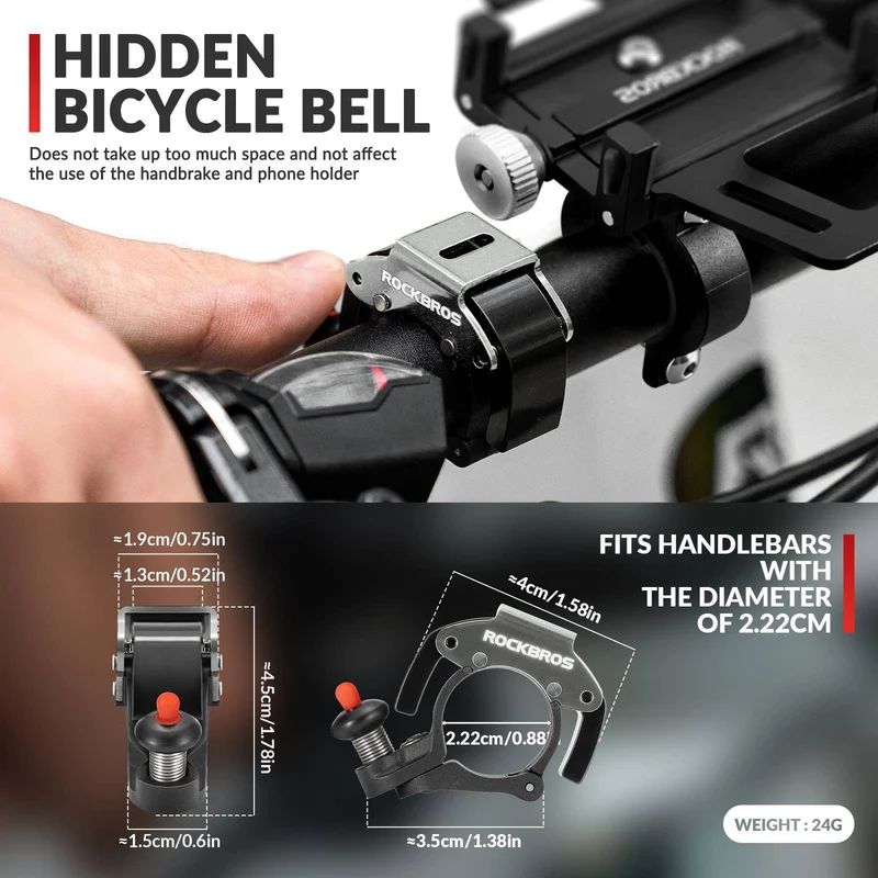 ROCKBROS Fahrradklingel Glocke 100dB Laut Innovativ 미니 Fahrrad Klingel