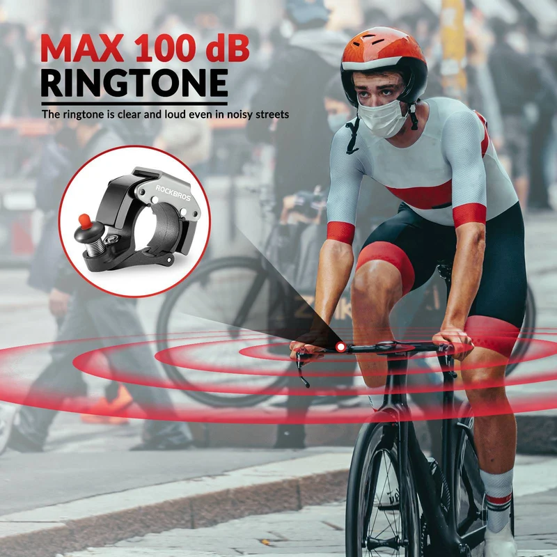 ROCKBROS Fahrradklingel Glocke 100dB Laut Innovativ 미니 Fahrrad Klingel